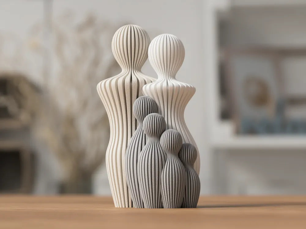 Moderne Familienskulptur