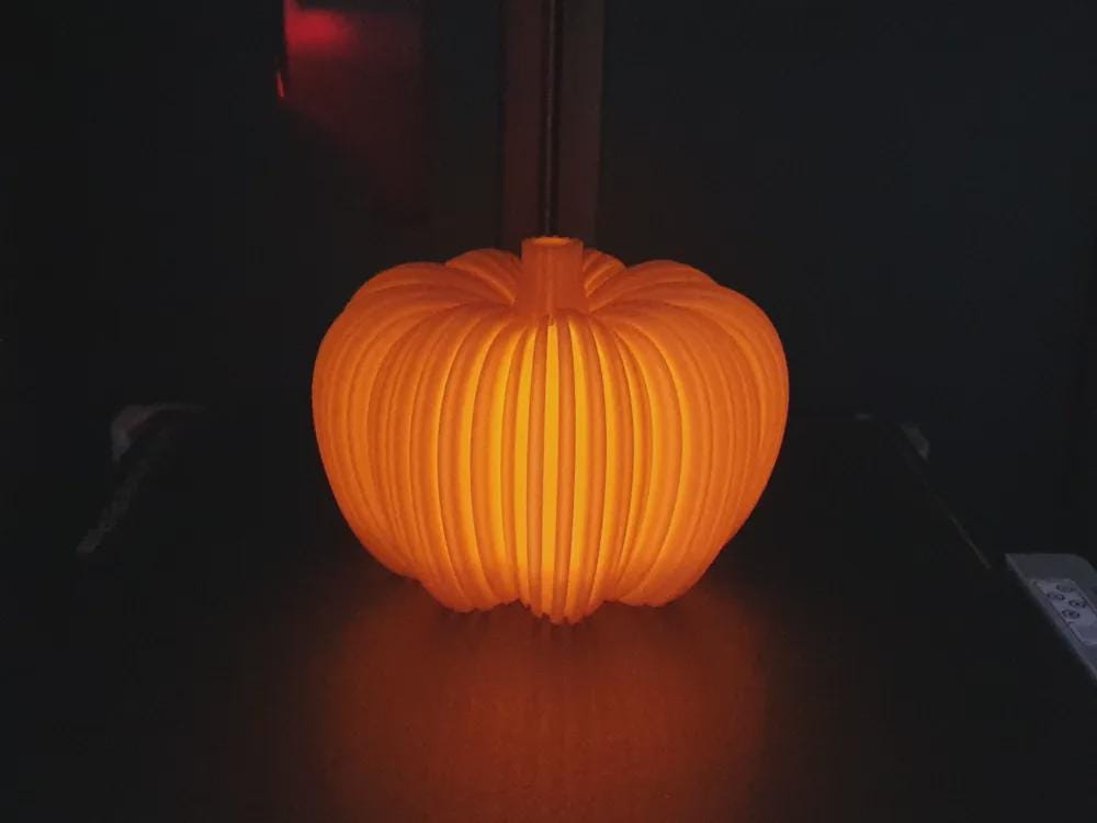 Halloween Pumpkin Tealight Deko – 3D‑gedruckte Kürbislampe, LED-kompatibel, 3 Größen