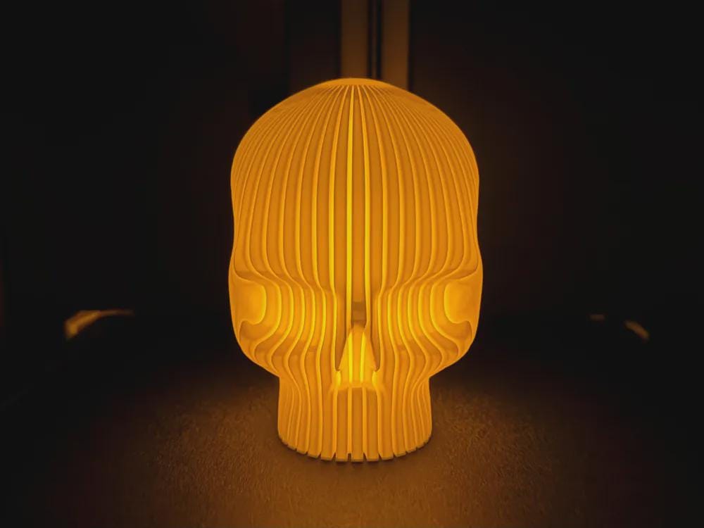 Schädel Teelichthalter â 3D-gedruckt | Gothic Deko | Halloween Kerzenhalter | Skull Candle Holder | Handgefertigt aus PLA
