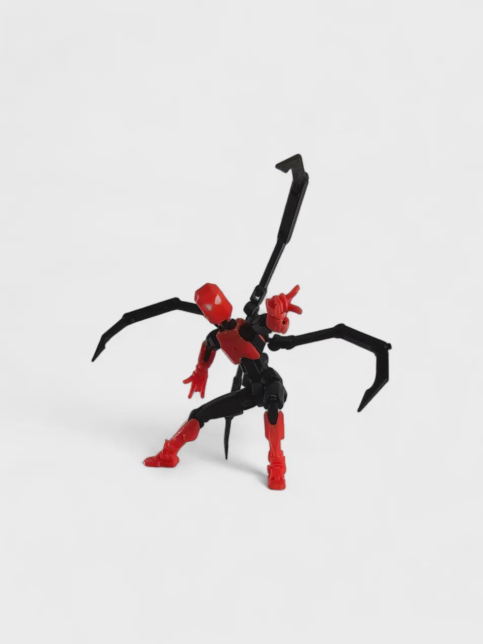 Iron‑Spider – 3D‑gedrucktes Spider‑Zubehör für Dummy 13 – bewegliche Bein‑Adapter, actionreich & kompatibel