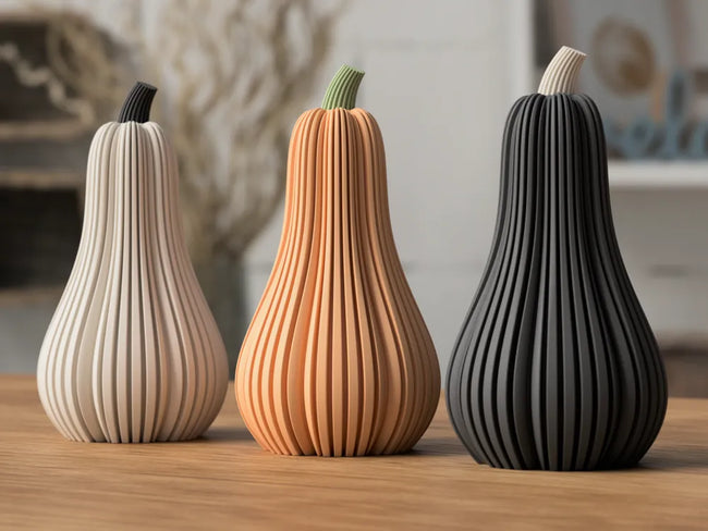 Kürbis LED-Teelichthalter – minimalistische Herbstdeko