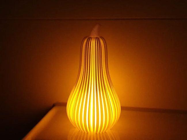Kürbis LED-Teelichthalter – minimalistische Herbstdeko