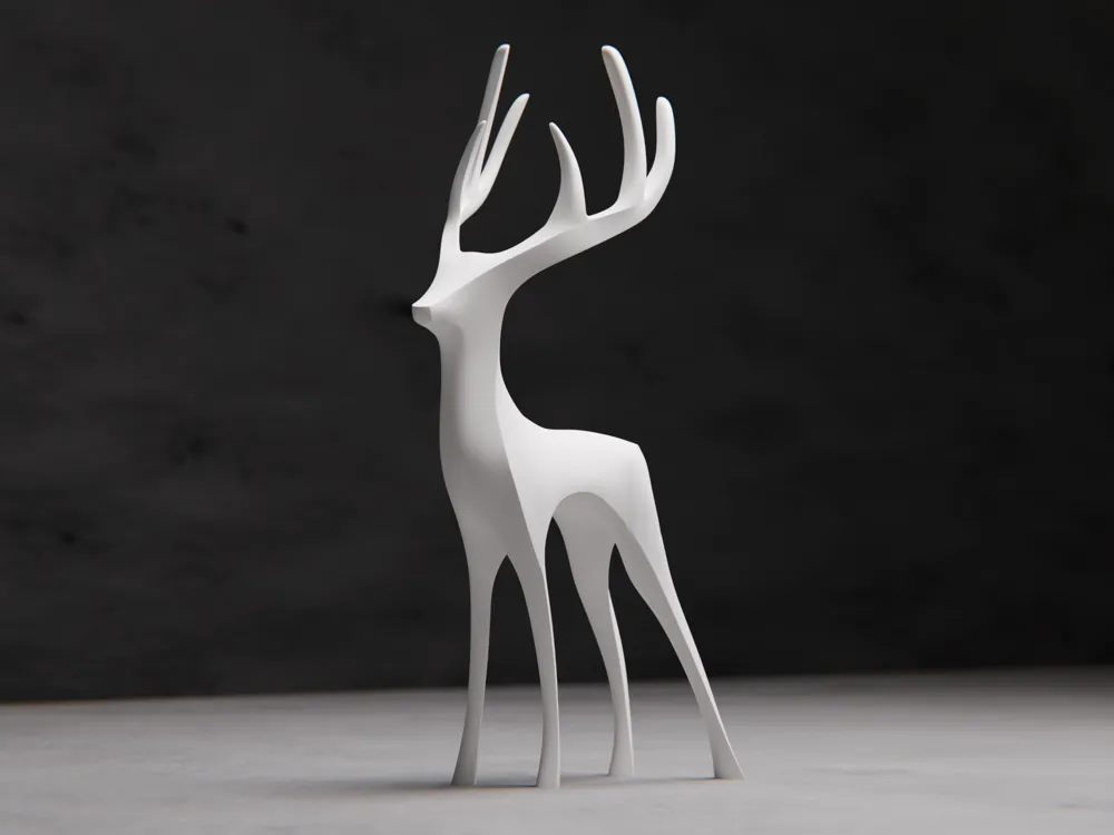 minimalistische Hirsch-Figur
