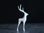 minimalistische Hirsch-Figur