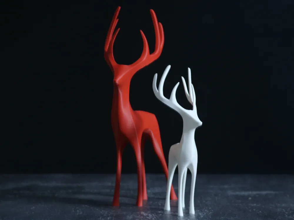 minimalistische Hirsch-Figur