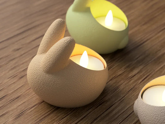 Osterhase Teelichthalter |  FDM-Druck