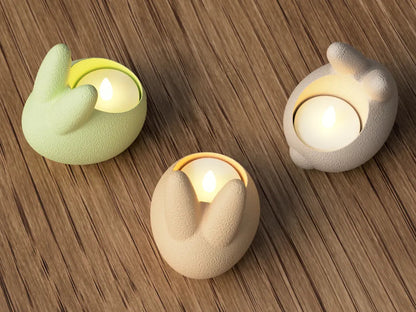 Osterhase Teelichthalter |  FDM-Druck