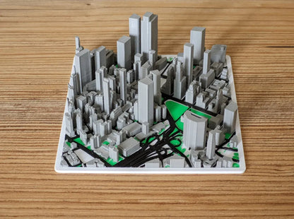 Personalisierte 3D-Karte – Stadtmodell als Deko