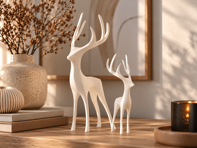 Minimalistische Hirsch Figur – Japandi Deko