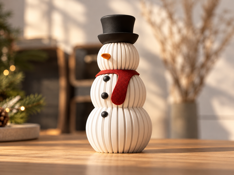 Minimalistischer Schneemann – Weihnachtsdeko
