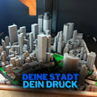 Personalisierte 3D-Karte – Stadtmodell als Deko