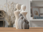Personalisierte Familienskulptur – minimalistische Familienfigur