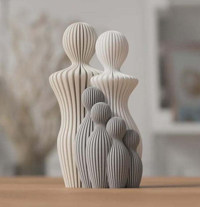 Moderne Familienskulptur