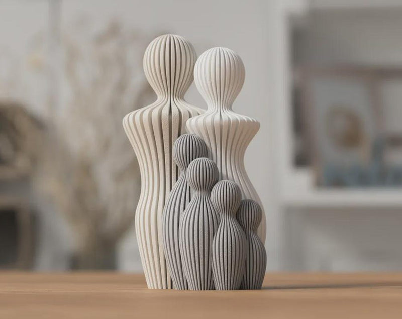 Moderne Familienskulptur