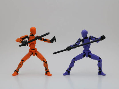 Dummy 13 Actionfigur 3D-Print Bewegliche Roboterfigur Sammler Custom Dekoration Cartoon Geschenk Accessoires Zeichnen Kunst Bastler aus PLA, PETG – 3D-Druck von G3DprintsDE