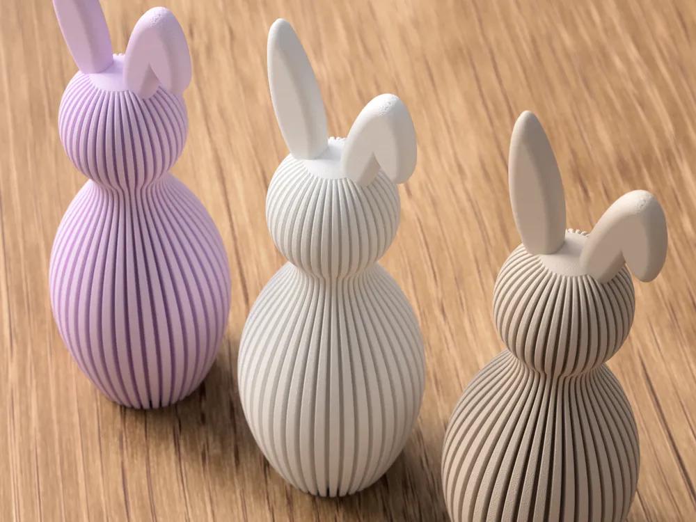 Osterhasen mit geknicktem Ohr | FDM-Druck aus PLA, Kunststoff, 3D Druck – 3D-Druck von G3DprintsDE