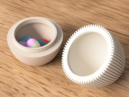 Japandi Osterei 3D Druck | Osterdeko Skandi Stil | Minimalistische Frühling Dekoration | Geriffelt | Deko Ei modern FDM