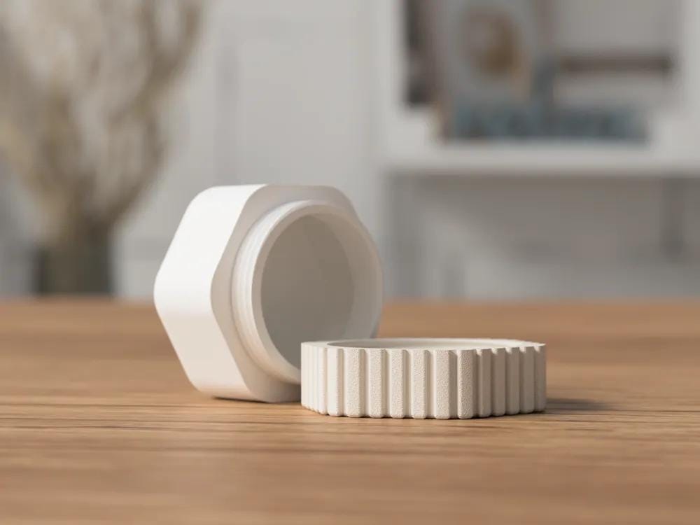 kleiner Reisebehälter | zweifarbig | 3D Druck aus PLA, Kunststoff – 3D-Druck von G3DprintsDE