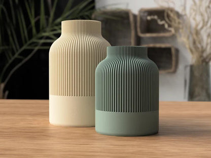 moderne Japandi Vasen | 2 Größen | 3D Druck