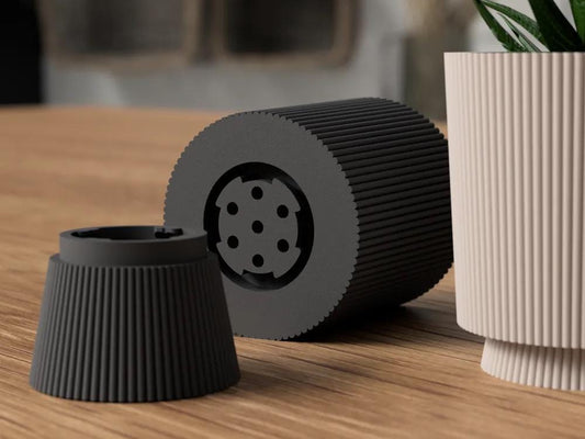 Pflanztopf mit Tropfbehälter | 4 Varianten | 3D Druck