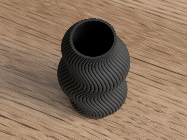 moderne wellenförmige Vase | 3D Druck