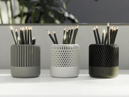 moderner Bleistifthalter (3 Versionen) | 3D Druck aus – 3D-Druck von G3DprintsDE