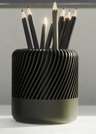 moderner Bleistifthalter (3 Versionen) | 3D Druck aus – 3D-Druck von G3DprintsDE