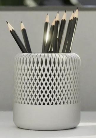 moderner Bleistifthalter (3 Versionen) | 3D Druck aus – 3D-Druck von G3DprintsDE