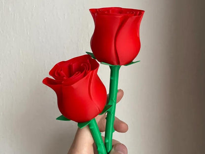 3D-gedruckte Rose mit Stiel – Perfektes Geschenk zum Valentinstag, Muttertag oder als romantische Dekoration aus – 3D-Druck von G3DprintsDE
