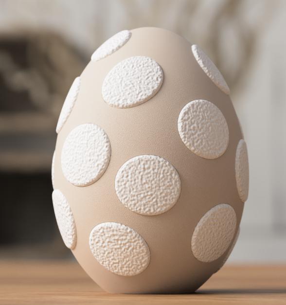 Designer Osterei Zweifarbig| Dekoration | FDM-Druck aus PLA, Kunststoff – 3D-Druck von G3DprintsDE