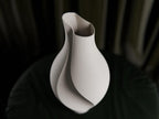 Minimalistische Vase 3D Druck | Slit Design Blumenvase | Moderne Skandi Deko | Trockenblumen Vase | Japandi Wohnaccessoire