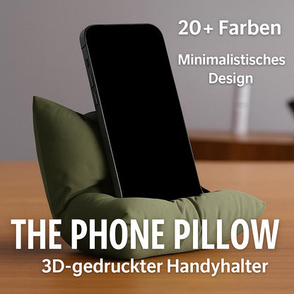 Smartphone-Halter Kissen – 3D-gedruckter Handy-Ständer | „The Phone Pillow“ – Modern & Praktisch aus PLA, Kunststoff – 3D-Druck von G3DprintsDE