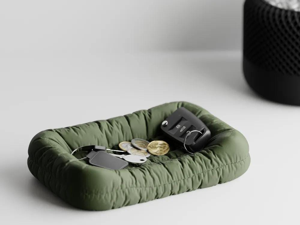 Schlüssel Couch – Stilvoller Schlüssel-Organizer für den Eingangsbereich | 3D-gedruckte Schlüsselablage