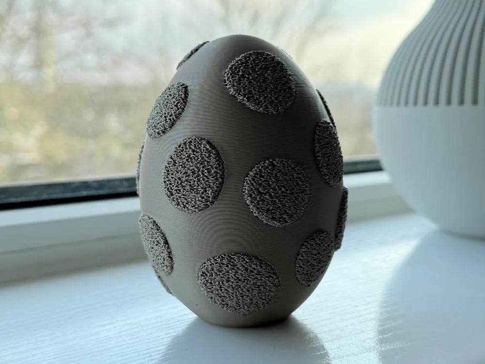 Designer Osterei Zweifarbig| Dekoration | FDM-Druck aus PLA, Kunststoff – 3D-Druck von G3DprintsDE