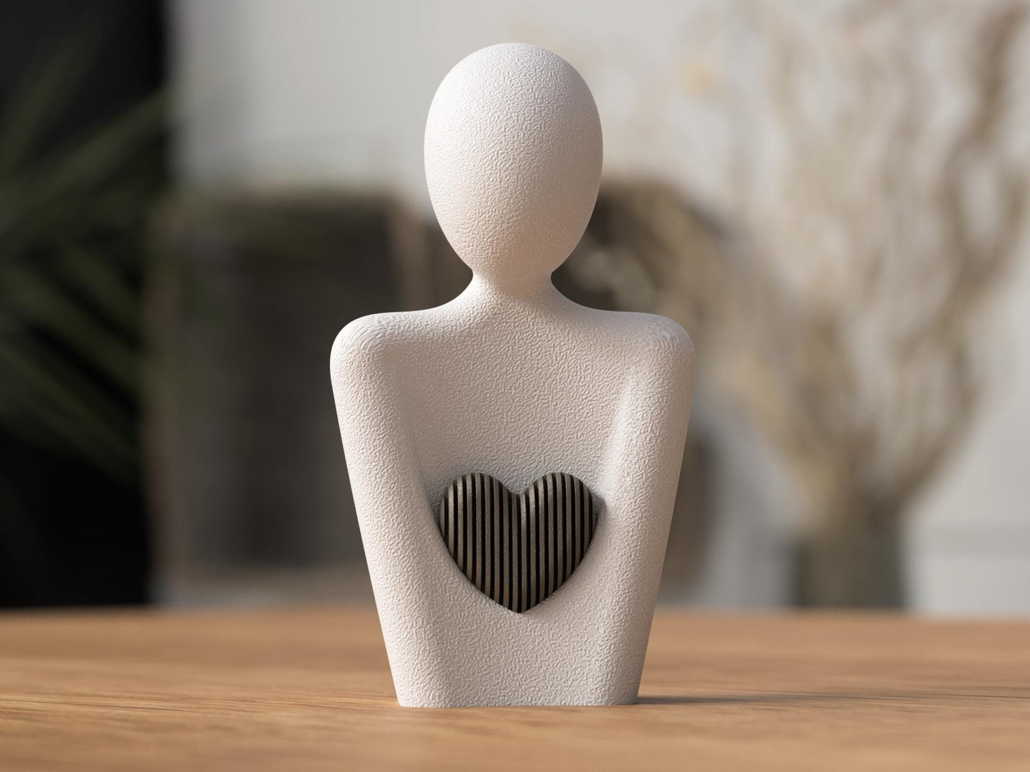 Mother’s Day Statue – 3D-gedruckte Mutter-Kind-Figur mit Herz | Geschenk zum Muttertag | 20+ Farben