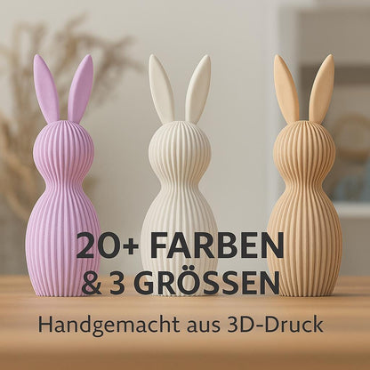 3D Osterhase Deko in 20+ Farben & 3 Größen | Ostergeschenk | Frühlingsdeko | 3D Druck Figur