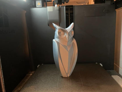 3D Eulenfigur – Minimalistische Deko Eule aus PLA | Moderne Tierfigur für Regal, Tisch oder Fensterbank | Skandinavische Eulenskulptur aus PLA, Kunststoff – 3D-Druck von G3DprintsDE