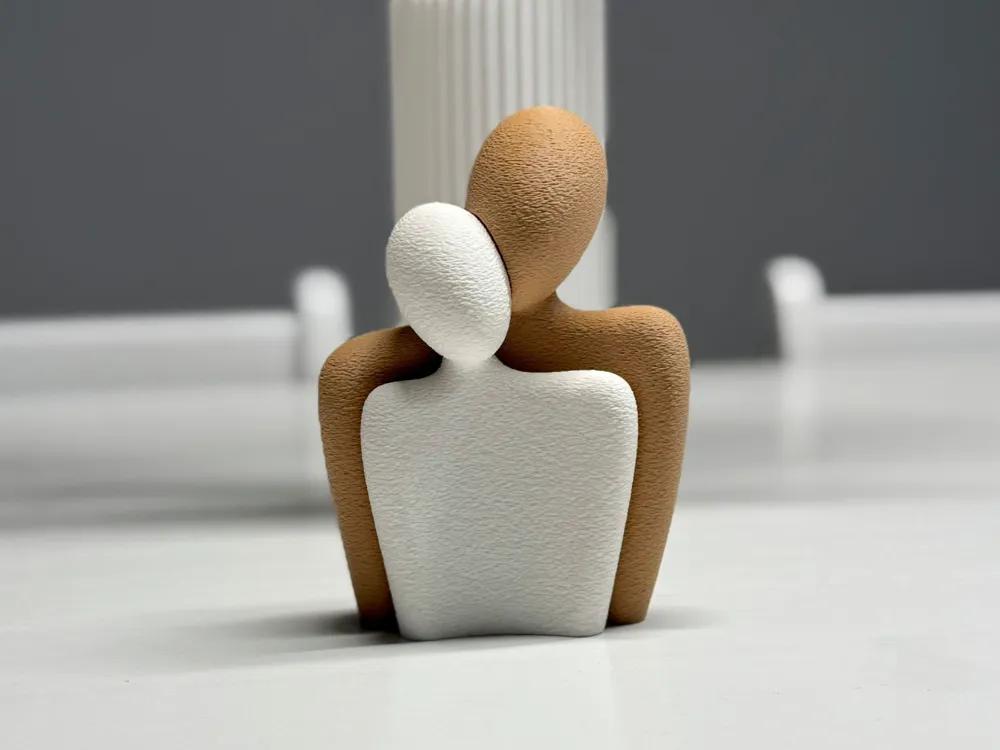 Valentine's Day Statue – 3D-gedruckte Liebesskulptur | Romantisches Geschenk | 135 mm Höhe