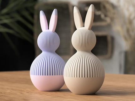 Japandi Bunny Geschenkbox | Osterei Dose mit Hasenohren | Osterdeko modern 3D Druck | Minimalistische Geschenkverpackung
