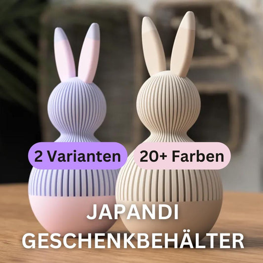 Japandi Bunny Geschenkbox | Osterei Dose mit Hasenohren | Osterdeko modern 3D Druck | Minimalistische Geschenkverpackung