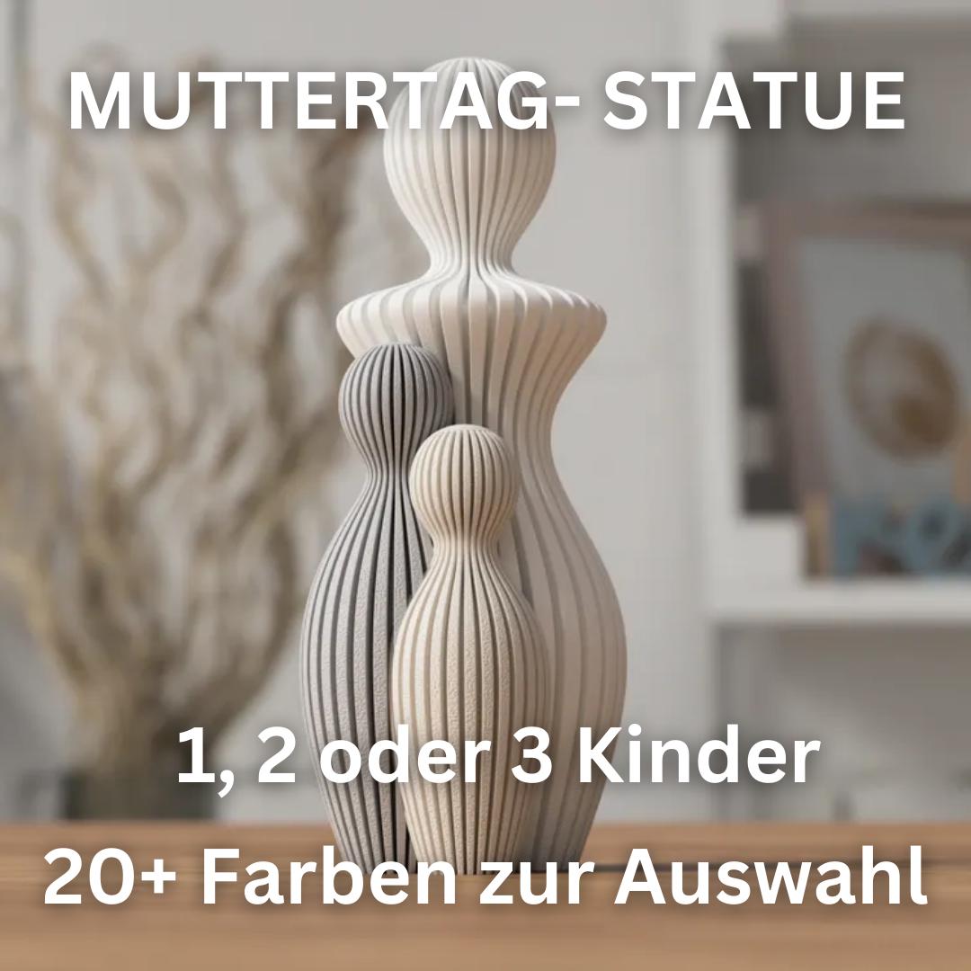 Muttertags Figur | Moderne Skulptur Muttertag | 3D Druck Familienfigur | Geschenk zur Geburt | Minimalistische Deko aus PLA, Kunststoff – 3D-Druck von G3DprintsDE