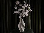 Minimalistische Vase 3D Druck | Slit Design Blumenvase | Moderne Skandi Deko | Trockenblumen Vase | Japandi Wohnaccessoire