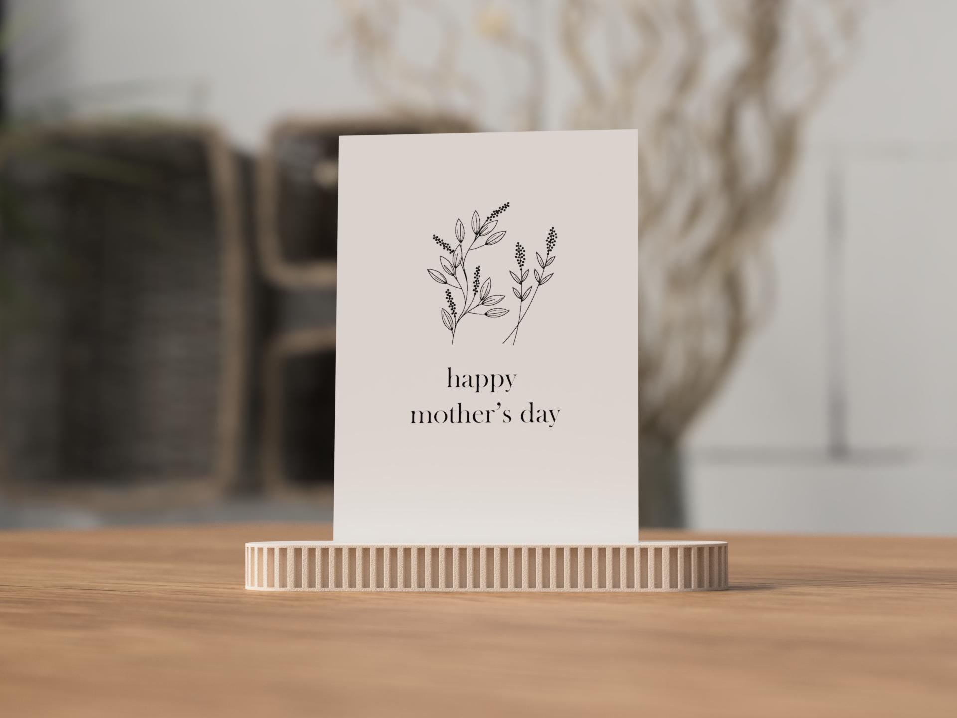 Muttertags-Foto-Kartenhalter – 3D-gedruckter Herzständer für Fotos & Karten | Geschenk für Mama | Dekoration zum Muttertag aus PLA, Kunststoff – 3D-Druck von G3DprintsDE