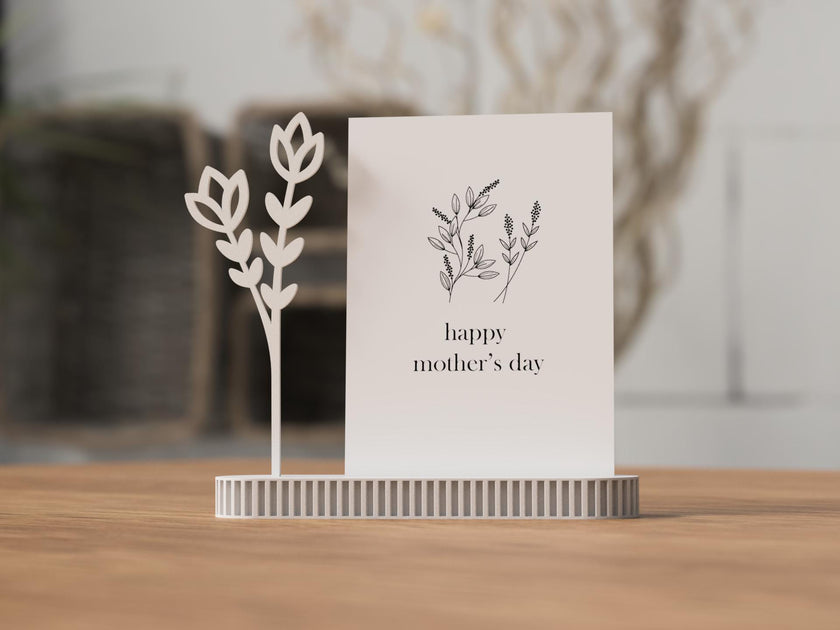 Muttertags-Foto-Kartenhalter – 3D-gedruckter Herzständer für Fotos & Karten | Geschenk für Mama | Dekoration zum Muttertag aus PLA, Kunststoff – 3D-Druck von G3DprintsDE