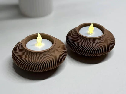 3D-gedruckter Teelichthalter „Lunar Blossom“ – Chinesisches Neujahr Deko, LED Kerzenhalter, Festliches Design, 20+ Farben aus PLA, Kunststoff – 3D-Druck von G3DprintsDE