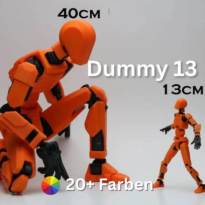 Dummy 13 Actionfigur 3D-Print Bewegliche Roboterfigur Sammler Custom Dekoration Cartoon Geschenk Accessoires Zeichnen Kunst Bastler aus PLA, PETG – 3D-Druck von G3DprintsDE