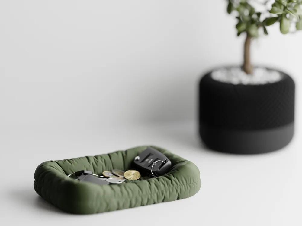Schlüssel Couch – Stilvoller Schlüssel-Organizer für den Eingangsbereich | 3D-gedruckte Schlüsselablage