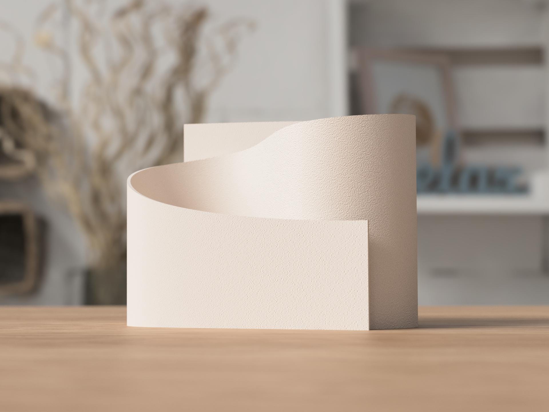 Moderner 3D-gedruckter Badezimmer Organizer – Schreibtisch- oder Badablage | 2 Oberflächenprofile | 2 Größen