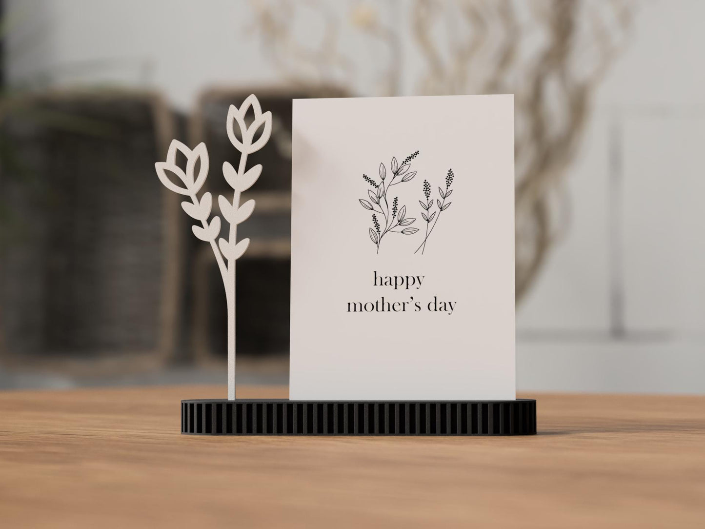 Muttertags-Foto-Kartenhalter – 3D-gedruckter Herzständer für Fotos & Karten | Geschenk für Mama | Dekoration zum Muttertag aus PLA, Kunststoff – 3D-Druck von G3DprintsDE
