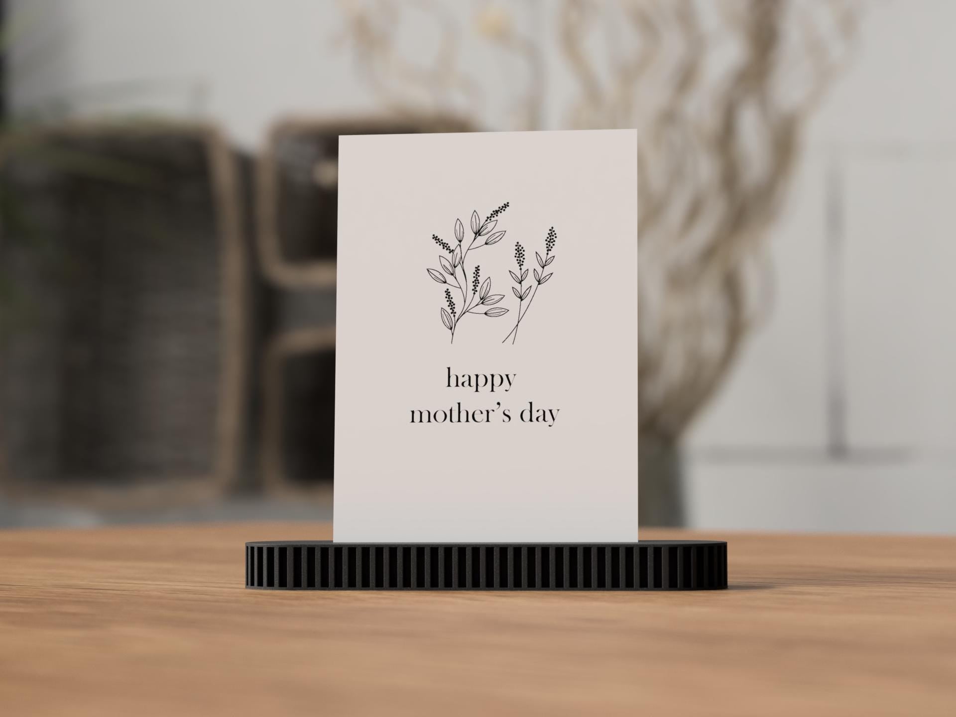 Muttertags-Foto-Kartenhalter – 3D-gedruckter Herzständer für Fotos & Karten | Geschenk für Mama | Dekoration zum Muttertag aus PLA, Kunststoff – 3D-Druck von G3DprintsDE